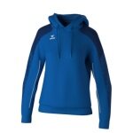 Erima Kapuzenpullover Evo Star (100% Polyester) royalblau/navyblau Damen