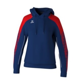 Erima Kapuzenpullover Evo Star (100% Polyester) navyblau/rot Damen