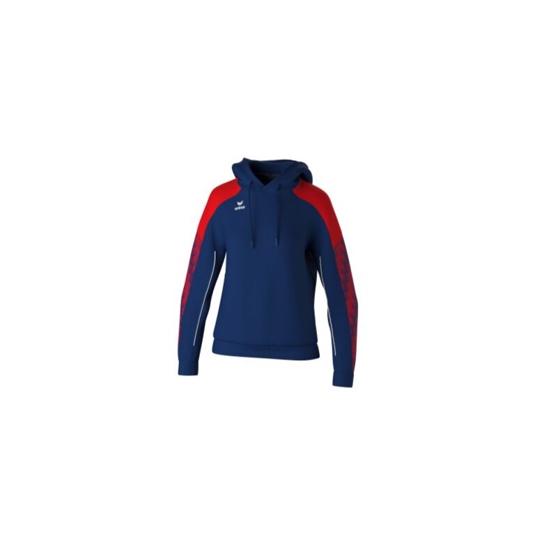 Erima Kapuzenpullover Evo Star (100% Polyester) navyblau/rot Damen