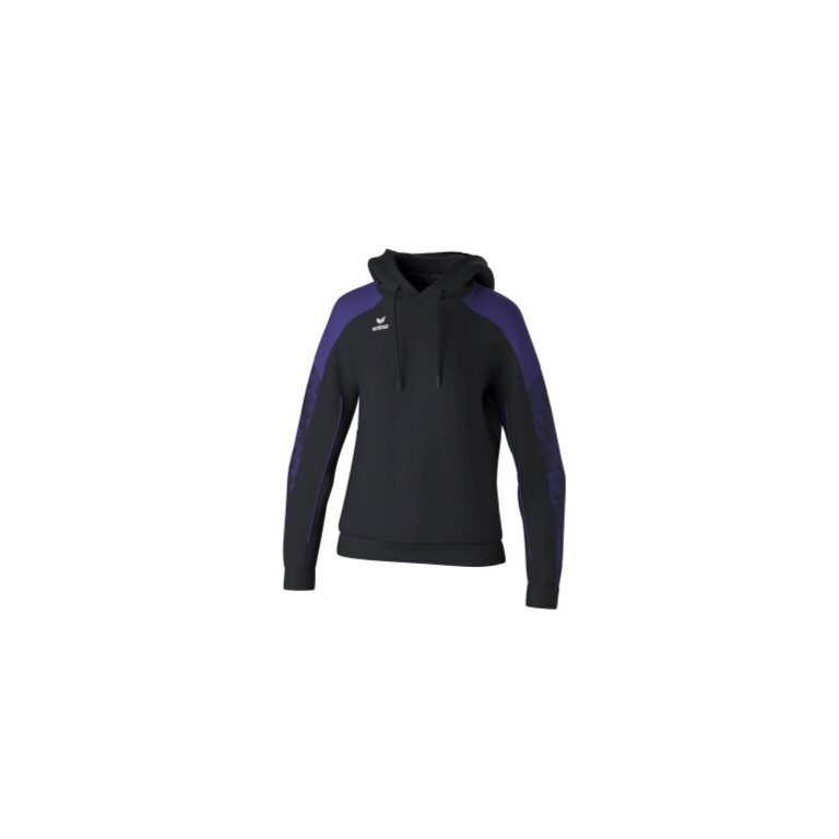 Erima Kapuzenpullover Evo Star (100% Polyester) schwarz/violett Damen