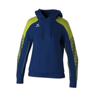 Erima Kapuzenpullover Evo Star (100% Polyester) navyblau/limegrün Damen