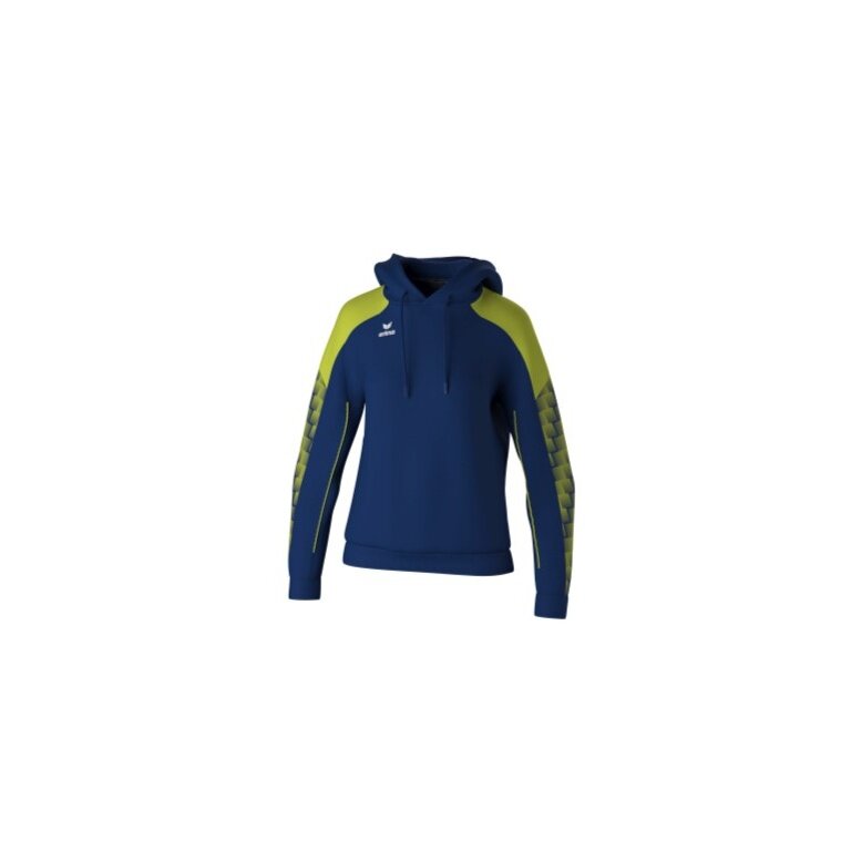 Erima Kapuzenpullover Evo Star (100% Polyester) navyblau/limegrün Damen