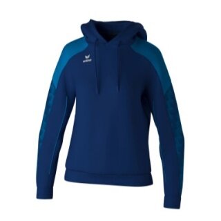 Erima Kapuzenpullover Evo Star (100% Polyester) navyblau/blau Damen