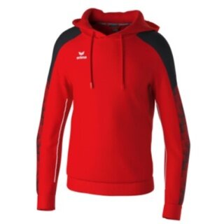 Erima Kapuzenpullover Evo Star (100% Polyester) rot/schwarz Herren