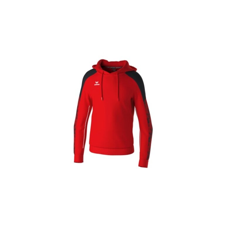 Erima Kapuzenpullover Evo Star (100% Polyester) rot/schwarz Kinder