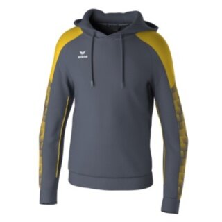 Erima Kapuzenpullover Evo Star (100% Polyester) grau/gelb Kinder