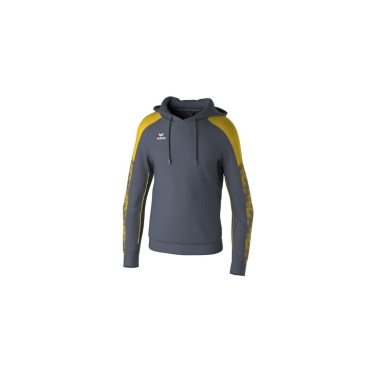 Erima Kapuzenpullover Evo Star (100% Polyester) grau/gelb Kinder