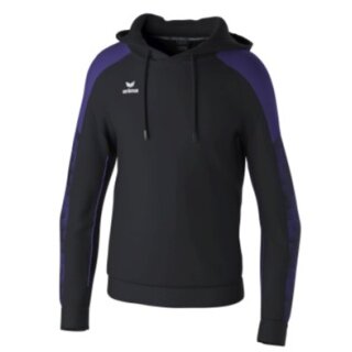 Erima Kapuzenpullover Evo Star Kapuzensweat (100% Polyester) schwarz/violett Herren