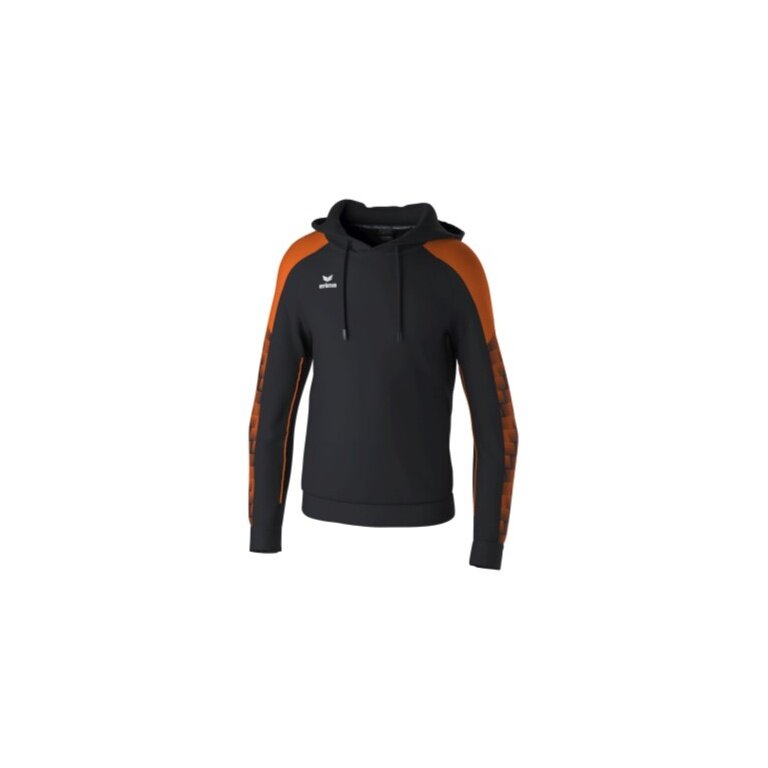 Erima Kapuzenpullover Evo Star (100% Polyester) schwarz/orange Herren