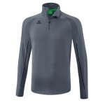 Erima Sport-Langarmshirt Liga Star Trainingstop (strapazierfähig Funktionsmaterial, Stehkragen) grau/schwarz Jungen