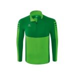 Erima Sport-Langarmshirt Six Wings Trainingstop (100% Polyester, Stehkragen, 1/2 Zip) grün/smaragd Jungen