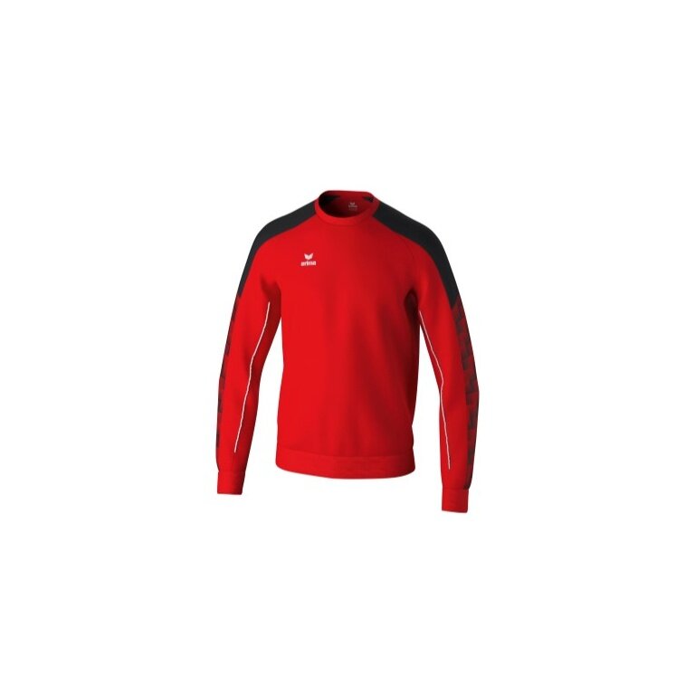 Erima Pullover Evo Star Sweatshirt (hoher Tragekomfort) rot/schwarz Kinder