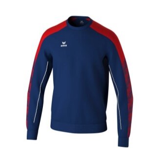 Erima Pullover Evo Star Sweatshirt (hoher Tragekomfort) navyblau/rot Kinder