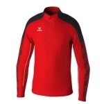 Erima Sport-Langarmshirt Evo Star Trainingstop (100% rec. Polyester) rot/schwarz Kinder