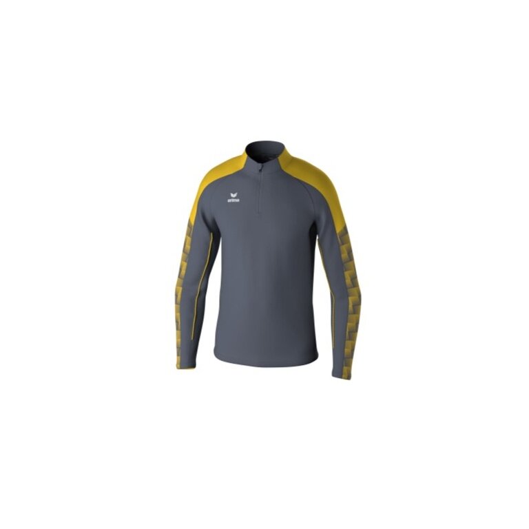 Erima Sport-Langarmshirt Evo Star Trainingstop (100% rec. Polyester) grau/gelb Kinder