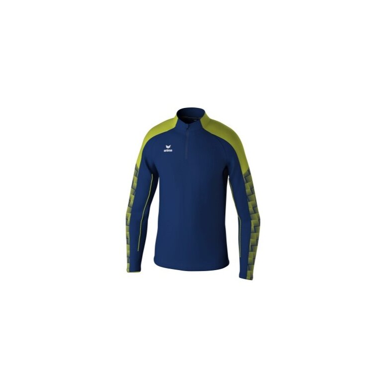 Erima Sport-Langarmshirt Evo Star Trainingstop (100% rec. Polyester) navyblau/limegrün Kinder