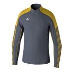 Erima Sport-Langarmshirt Evo Star Trainingstop (100% rec. Polyester) grau/gelb Herren