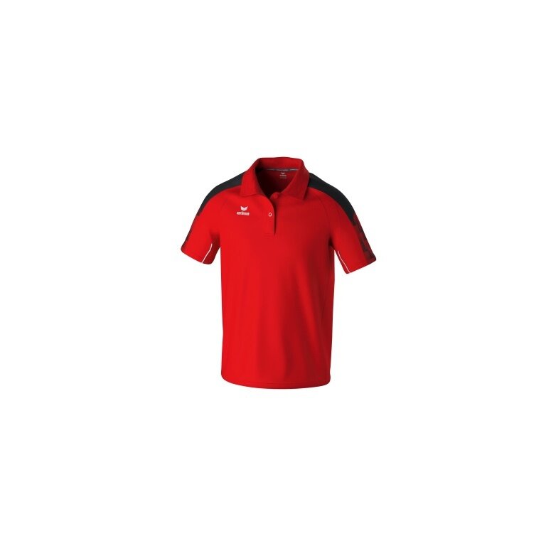 Erima Sport-Polo Evo Star (100% rec. Polyester) rot/schwarz Herren