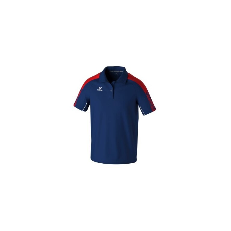 Erima Sport-Polo Evo Star (100% rec. Polyester) navyblau/rot Herren