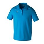 Erima Sport-Polo Evo Star (100% rec. Polyester) curacaoblau Herren