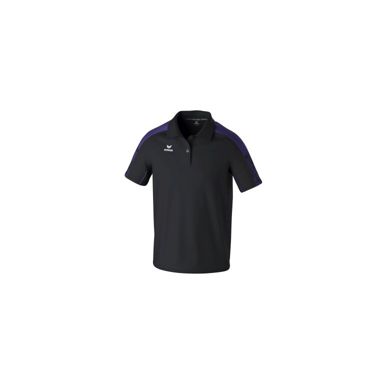 Erima Sport-Polo Evo Star (100% rec. Polyester) schwarz/violett Herren