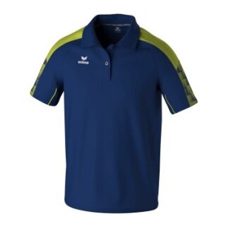 Erima Sport-Polo Evo Star (100% rec. Polyester) navyblau/limegrün Herren