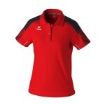 Erima Sport-Polo Evo Star (100% rec. Polyester) rot/schwarz Damen