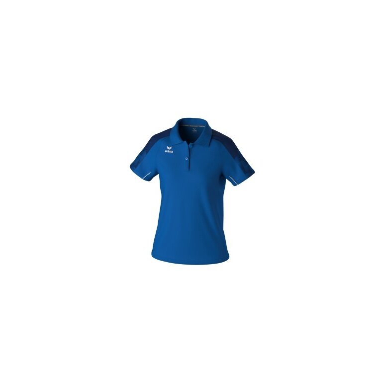 Erima Sport-Polo Evo Star (100% rec. Polyester) royalblau/navyblau Damen