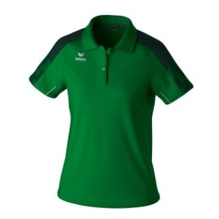 Erima Sport-Polo Evo Star (100% rec. Polyester) smaragdgrün/pine Damen