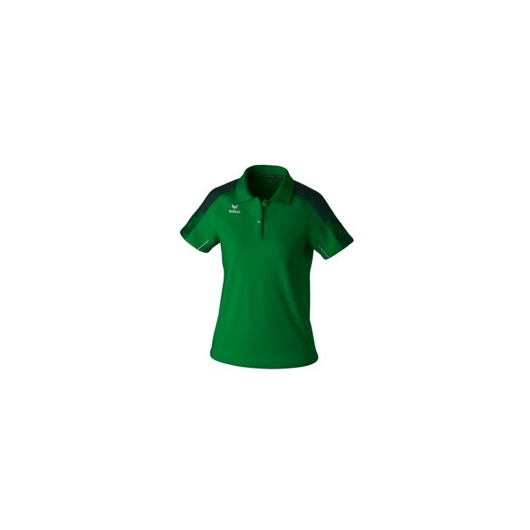 Erima Sport-Polo Evo Star (100% rec. Polyester) smaragdgrün/pine Damen