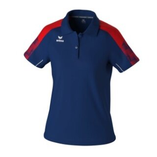 Erima Sport-Polo Evo Star (100% rec. Polyester) navyblau/rot Damen