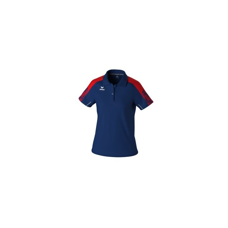 Erima Sport-Polo Evo Star (100% rec. Polyester) navyblau/rot Damen