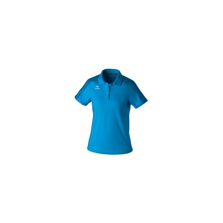 Erima Sport-Polo Evo Star (100% rec. Polyester) curacaoblau Damen