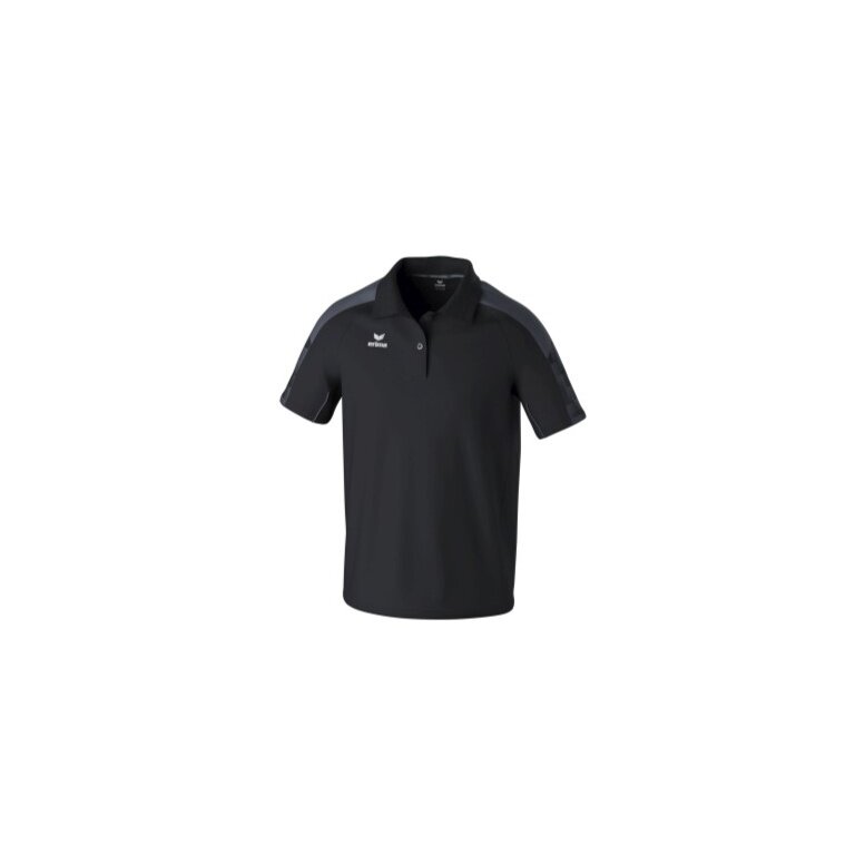 Erima Sport-Polo Evo Star (100% rec. Polyester) schwarz/grau Herren