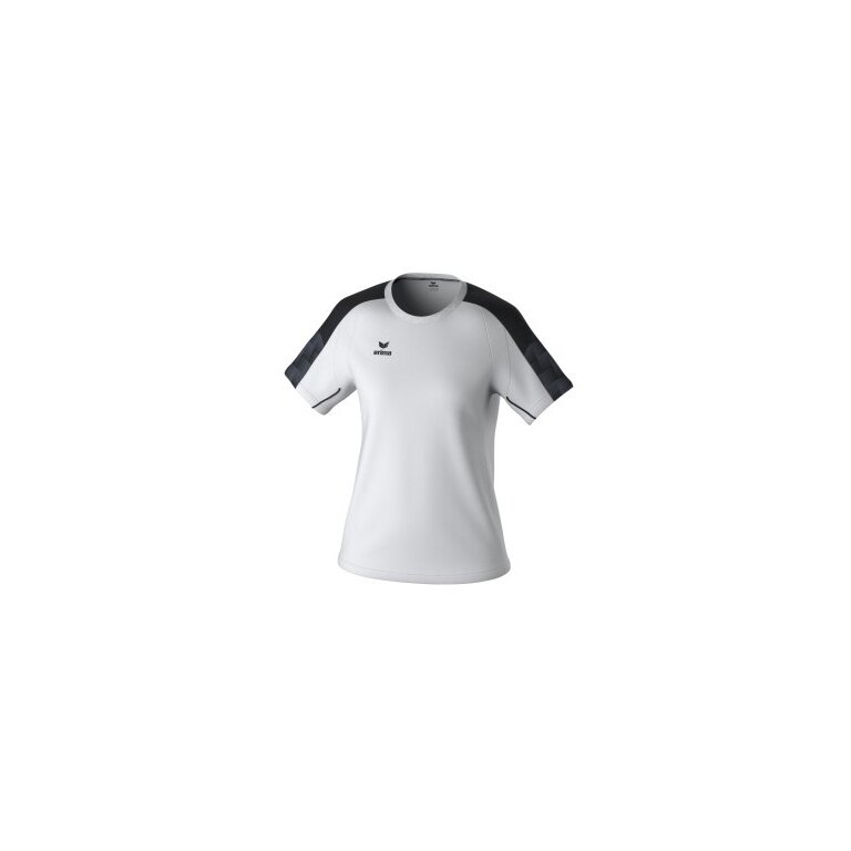 Erima Sport-Shirt Evo Star (100% rec. Polyester, leicht) weiss/schwarz Damen