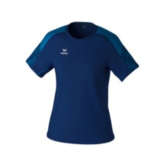 Erima Sport-Shirt Evo Star (100% rec. Polyester, leicht) navyblau/blau Damen