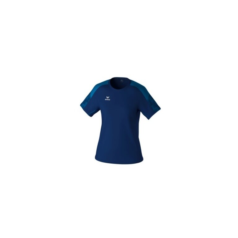 Erima Sport-Shirt Evo Star (100% rec. Polyester, leicht) navyblau/blau Damen