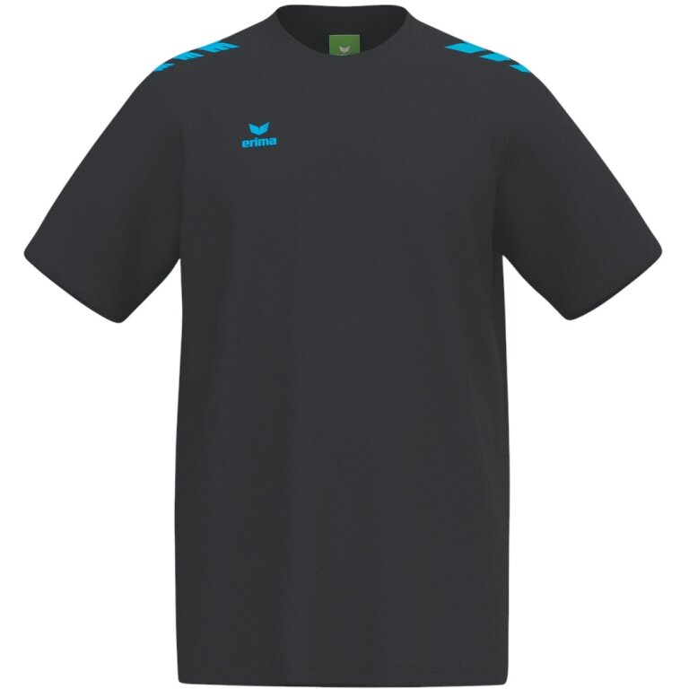 Erima Sport-Tshirt CMPT 3 Wings (Mischgewebe, schnelltrocknend) schwarz/curacaoblau Herren