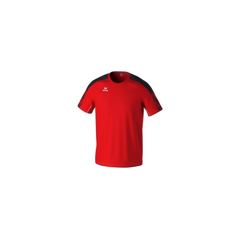 Erima Sport-Tshirt Evo Star (100% rec. Polyester, leicht) rot/schwarz Kinder
