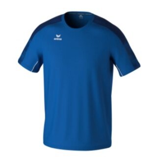 Erima Sport-Tshirt Evo Star (100% rec. Polyester, leicht) royalblau/navyblau Kinder