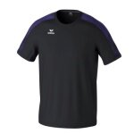 Erima Sport-Tshirt Evo Star (100% rec. Polyester, leicht) schwarz/violett Kinder