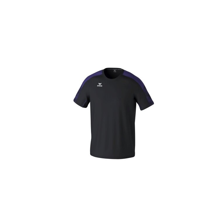 Erima Sport-Tshirt Evo Star (100% rec. Polyester, leicht) schwarz/violett Kinder