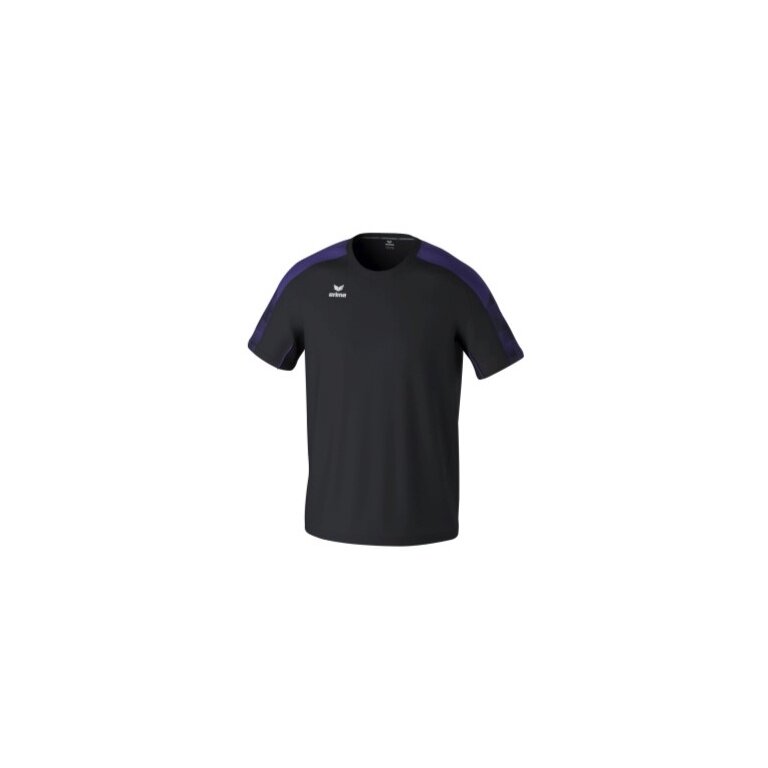 Erima Sport-Tshirt Evo Star (100% rec. Polyester, leicht) schwarz/violett Herren