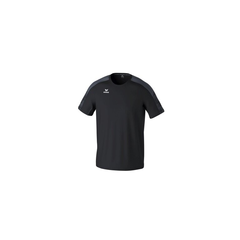 Erima Sport-Tshirt Evo Star (100% rec. Polyester, leicht) schwarz/grau Kinder