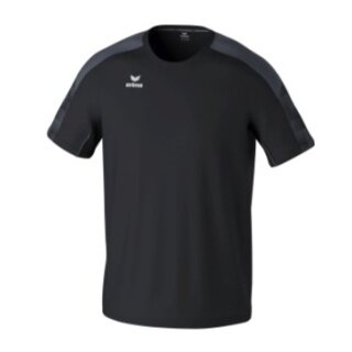 Erima Sport-Tshirt Evo Star (100% rec. Polyester, leicht) schwarz/grau Herren