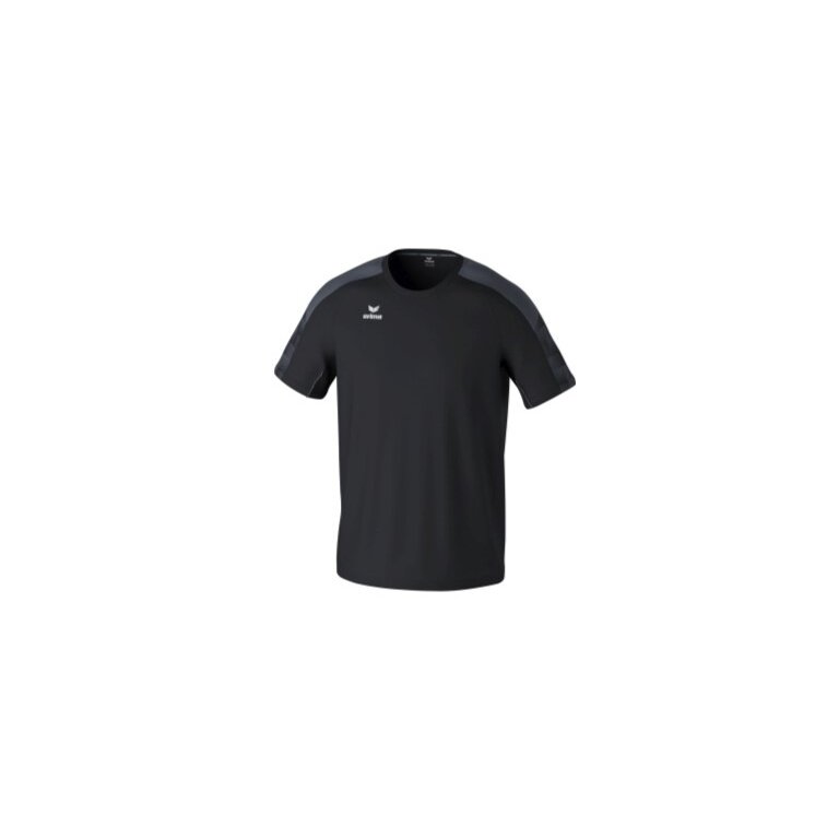 Erima Sport-Tshirt Evo Star (100% rec. Polyester, leicht) schwarz/grau Herren