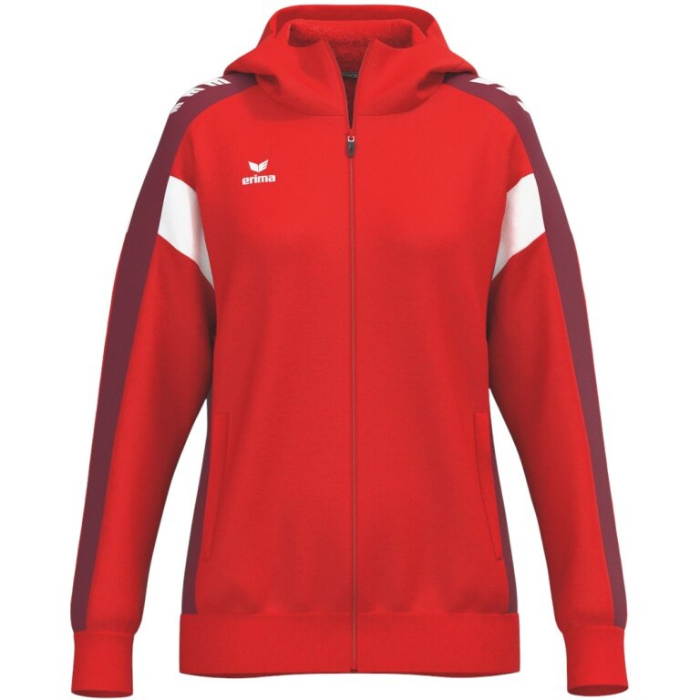 Erima Trainingsjacke Celebrate 125 mit Kapuze (atmungsaktiv, 100% Polyester) rot Damen