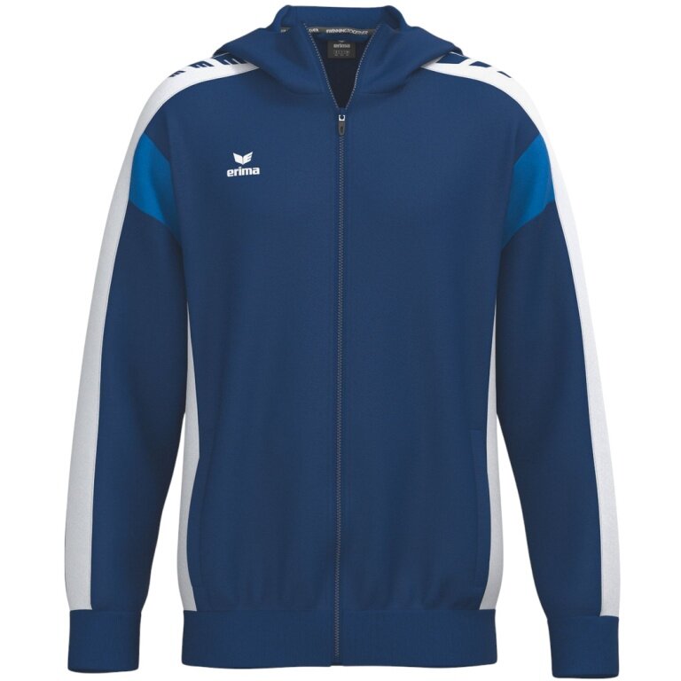 Erima Trainingsjacke Celebrate 125 mit Kapuze (atmungsaktiv, 100% Polyester) navyblau/weiss Kinder