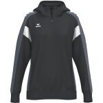 Erima Trainingsjacke Celebrate 125 mit Kapuze (atmungsaktiv, 100% Polyester) schwarz/grau Damen