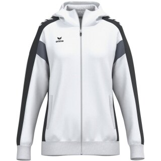 Erima Trainingsjacke Celebrate 125 mit Kapuze (atmungsaktiv, 100% Polyester) weiss/schwarz Damen